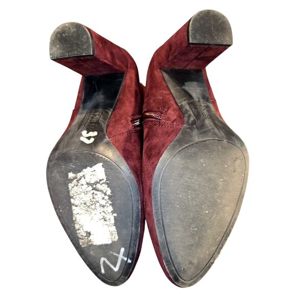 Jones New York 6 Maroon Women's Knee Length Riding Boots Shoes - Picture 7 of 8